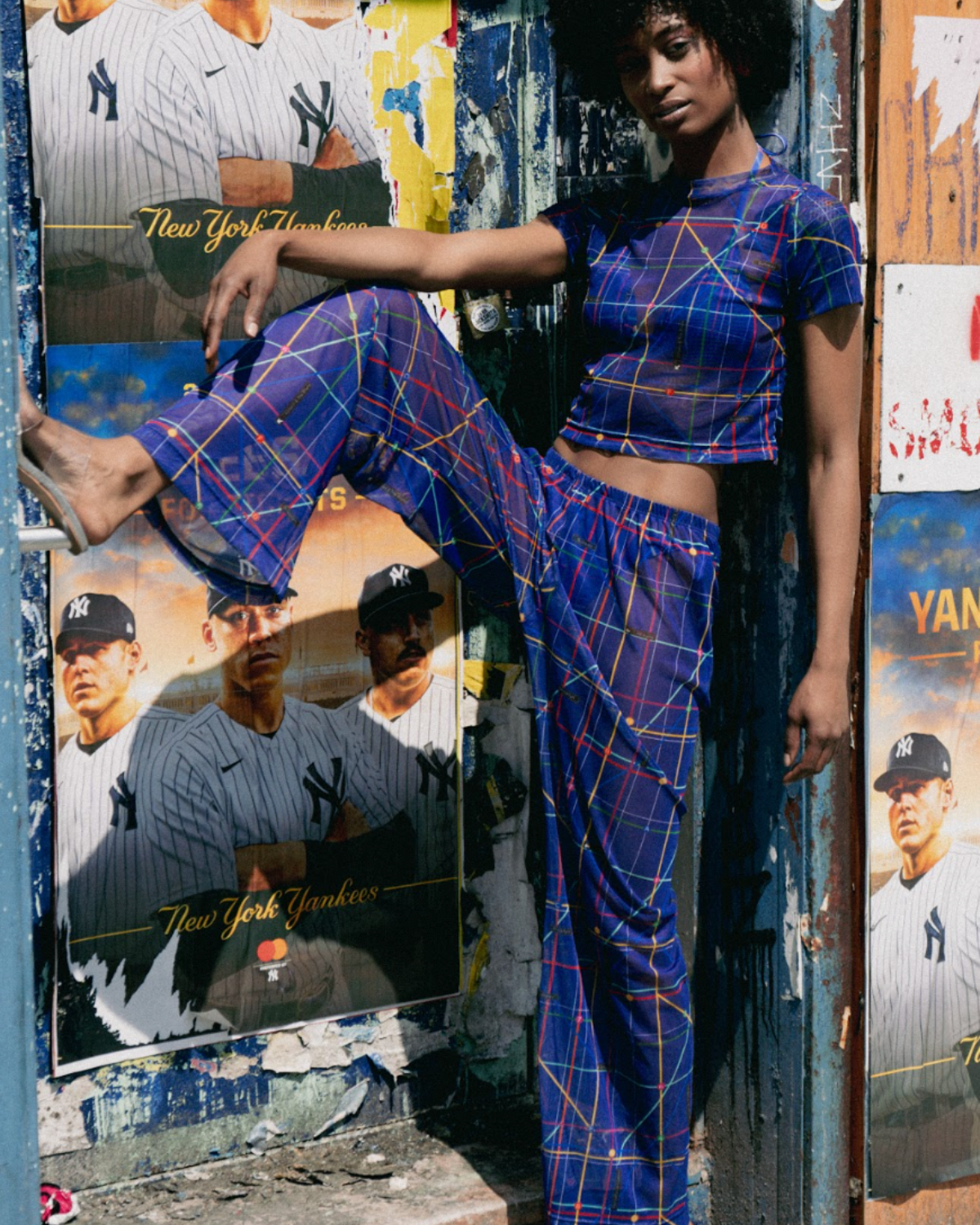 CROPPED METRO BLUE